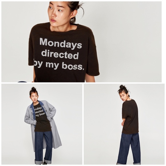 Zara Tops - NWT Zara Trafauluc Oversized Graphic T-Shirt